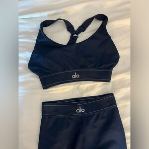 Alo Yoga Suit Up Set in Navy